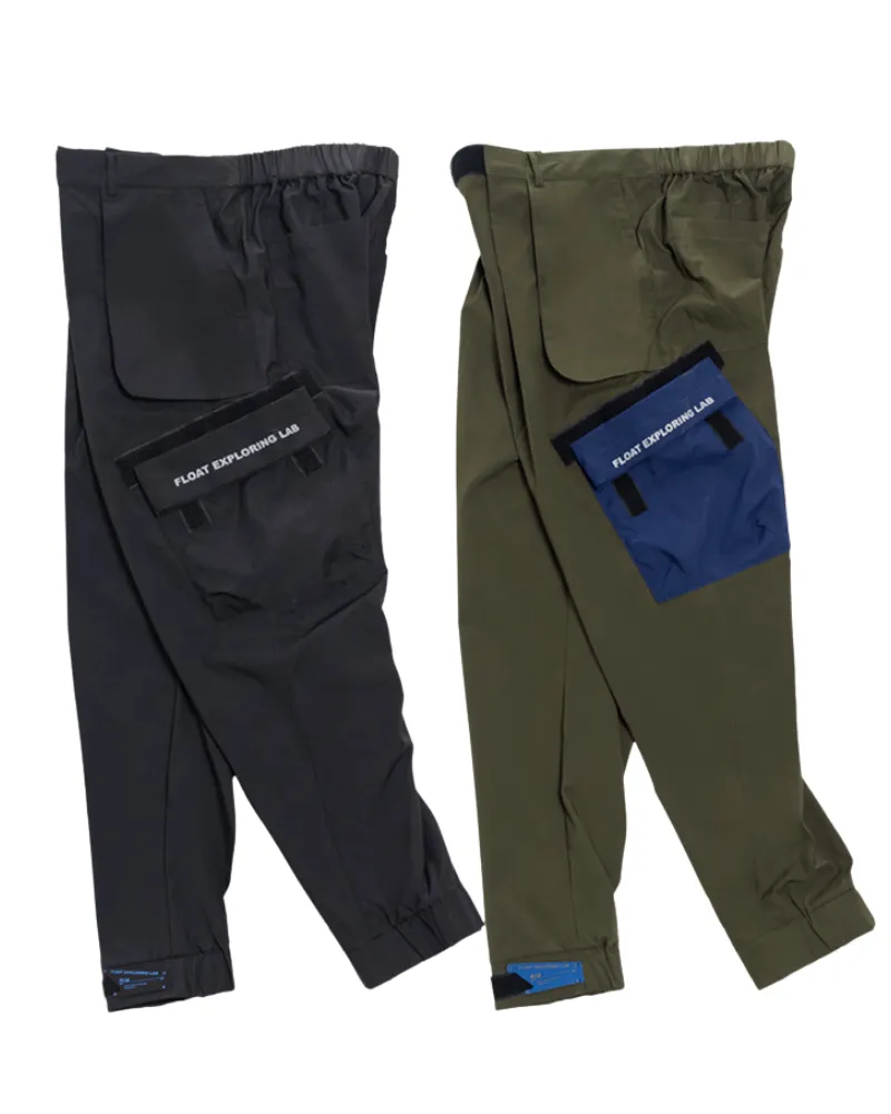 Cyberpunk Wing Shape Functional Woven Cargo Pants