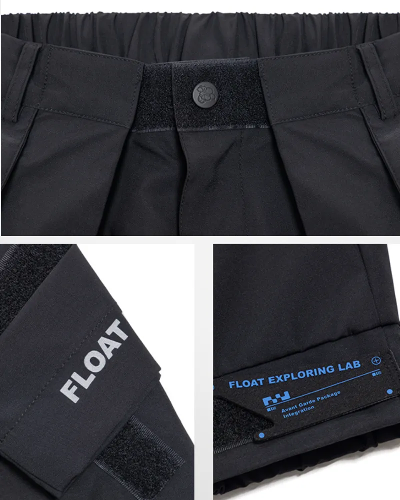 Cyberpunk Wing Shape Functional Woven Cargo Pants