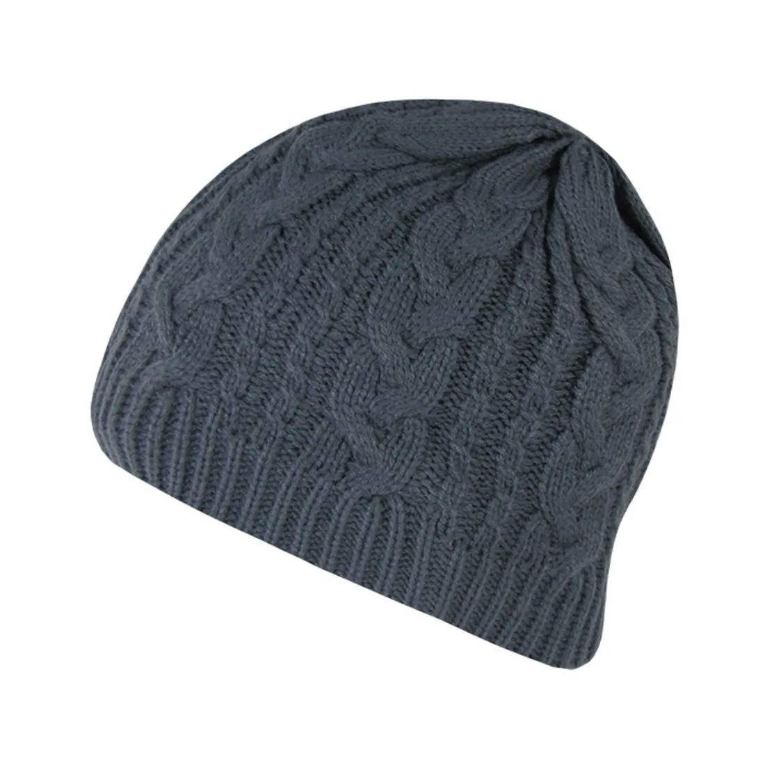 Decky 634 Braided Knit Beanie Hats Soft Stretchy Beanies Ski Winter Warm Caps