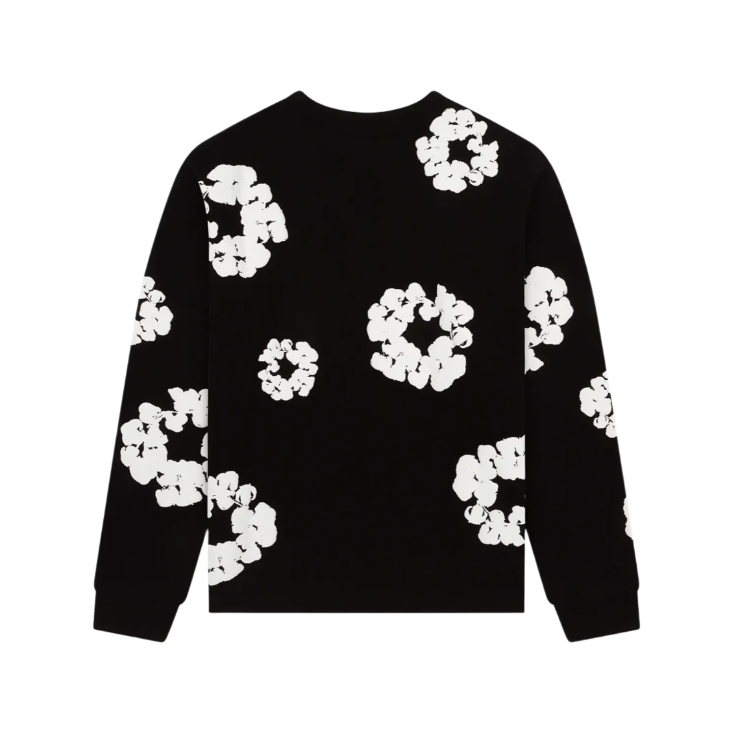 Denim Tears Long Sleeve Cotton Wreath T-shirt Black