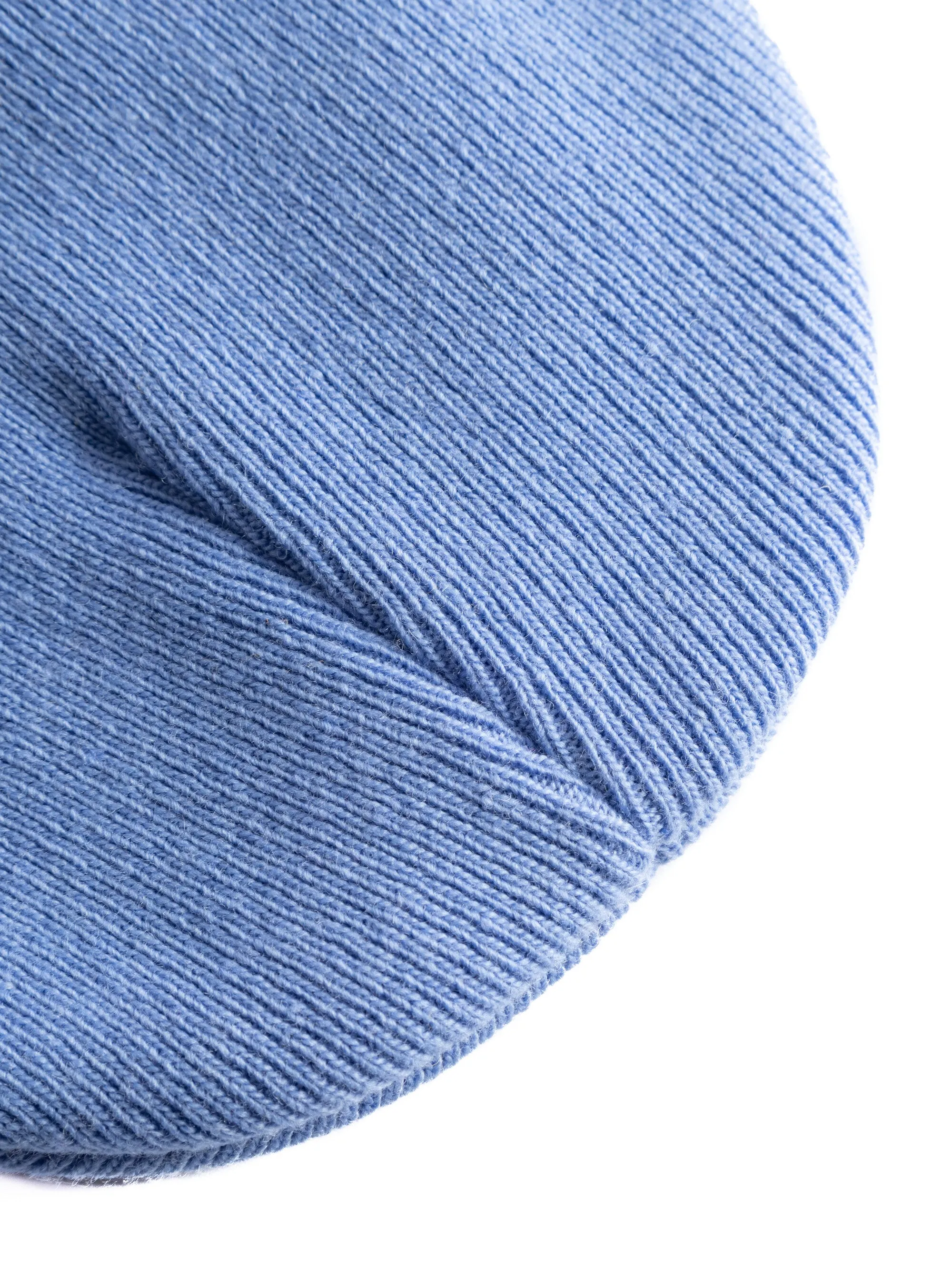 Dobbeltlags uld hue - Dusty Blue Melange