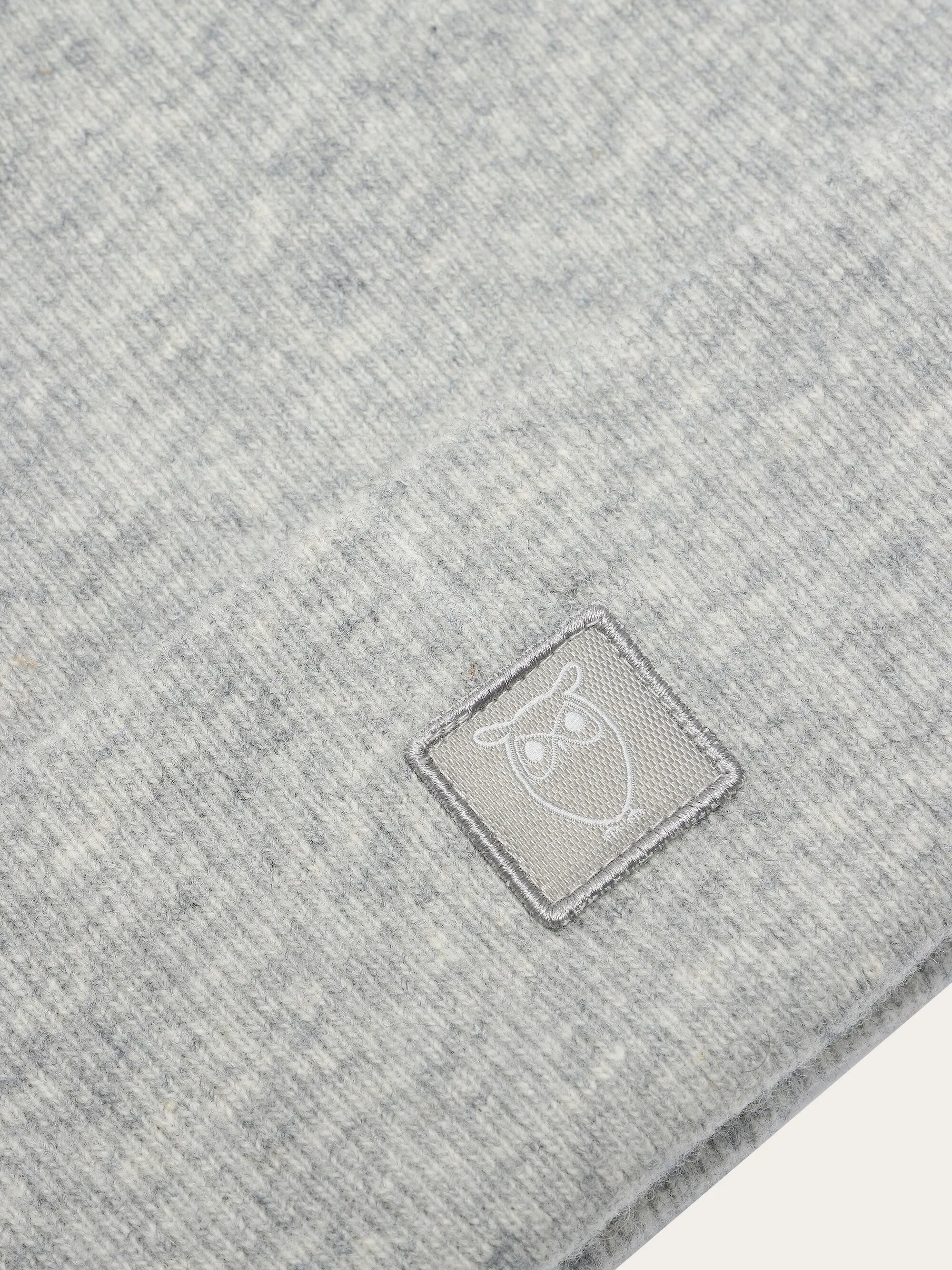 Dobbeltlags uld hue - Grey Melange