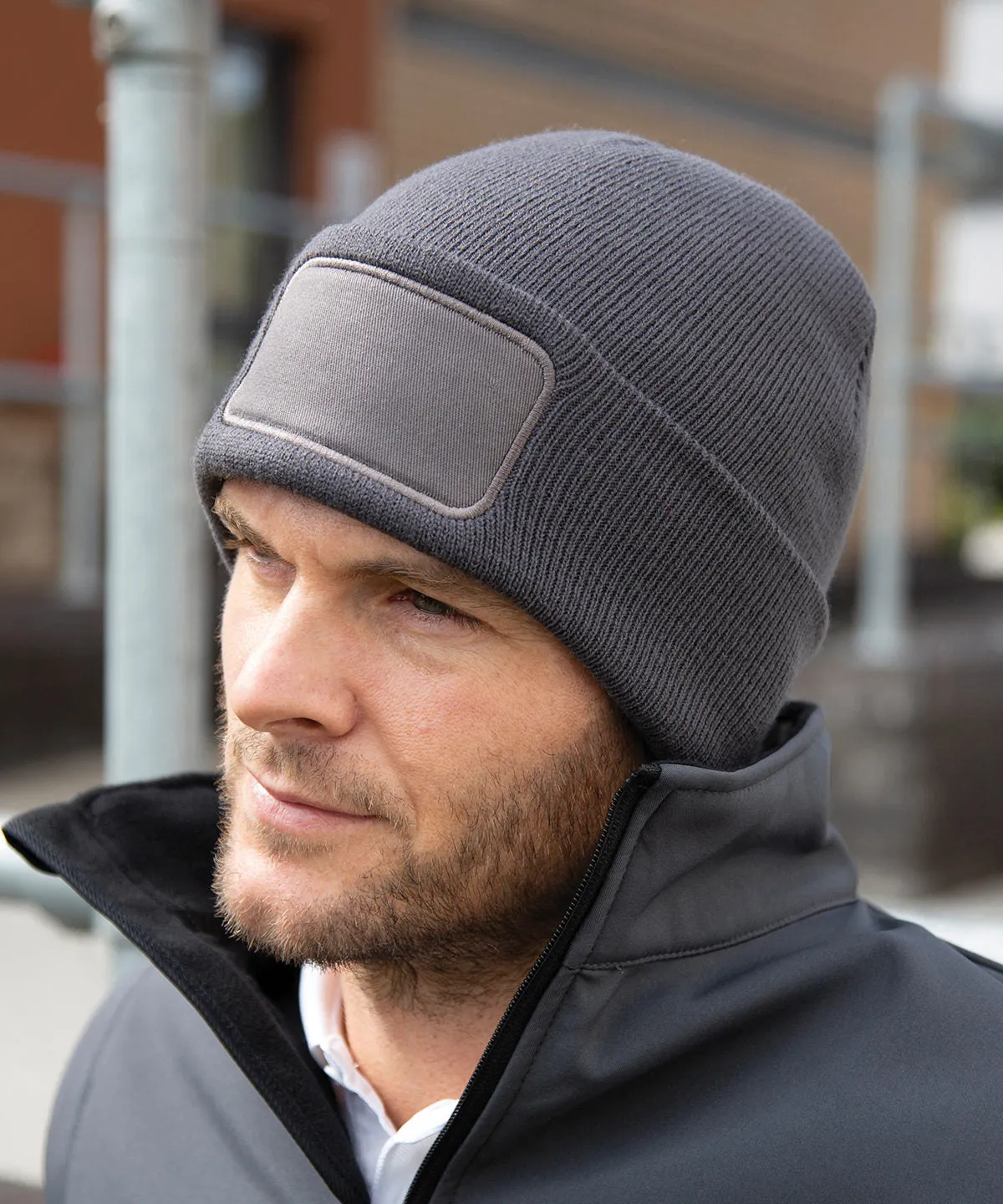 Double-knit printers beanie | Black