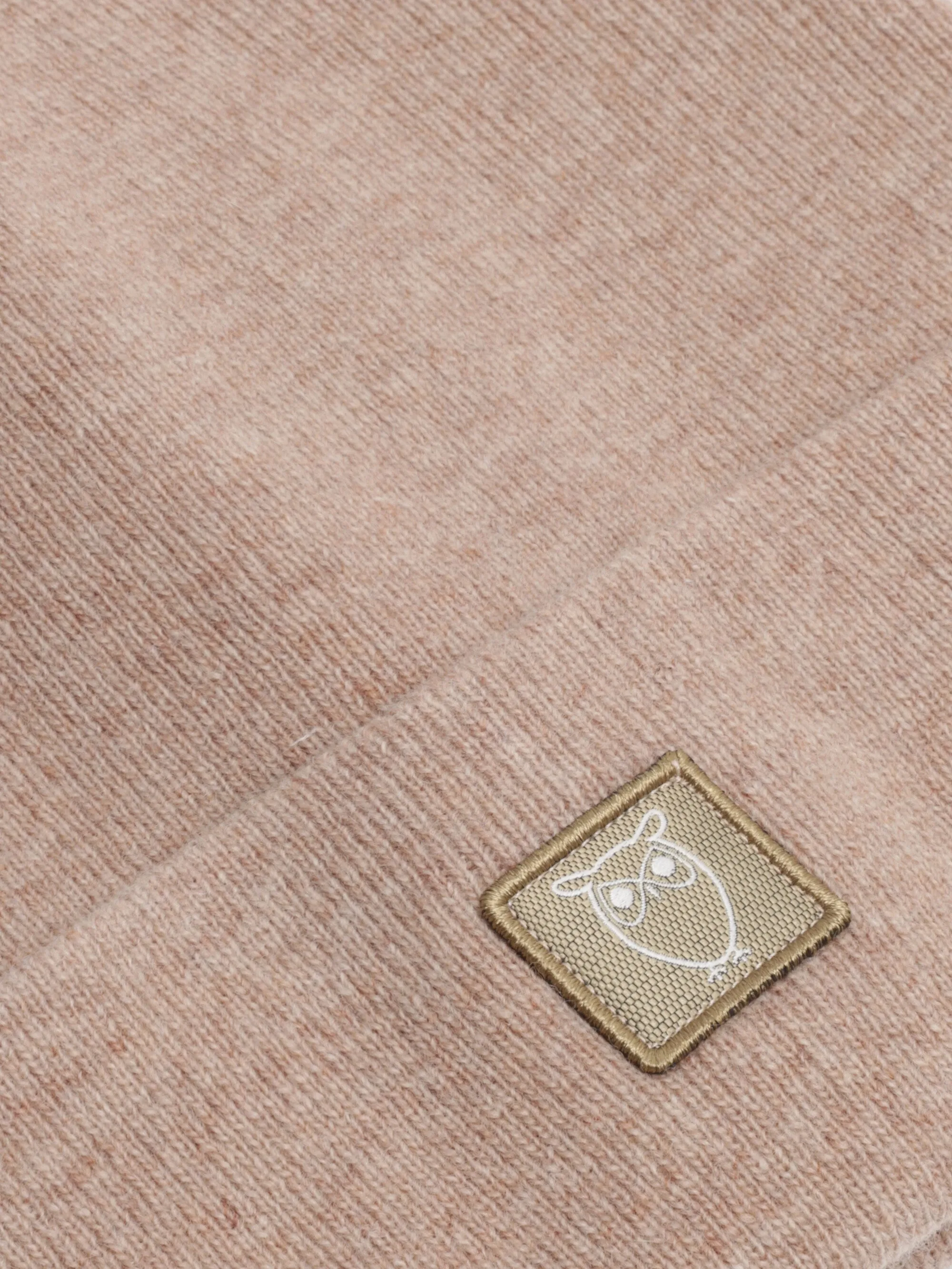 Double layer wool beanie - Kelp melange