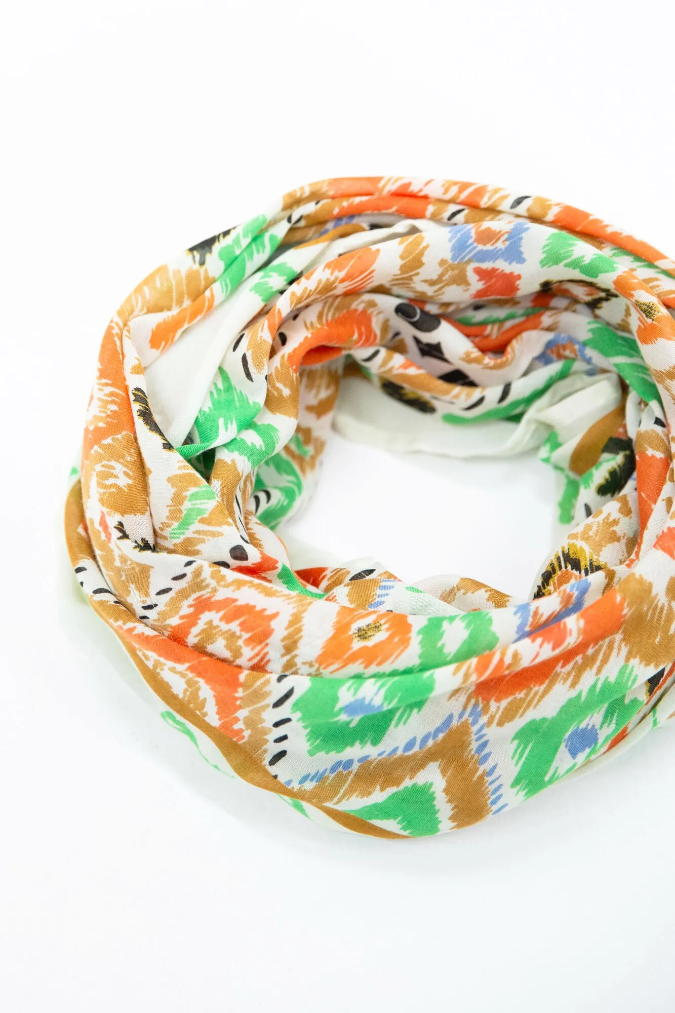 Dusky Peach Printed Scarf