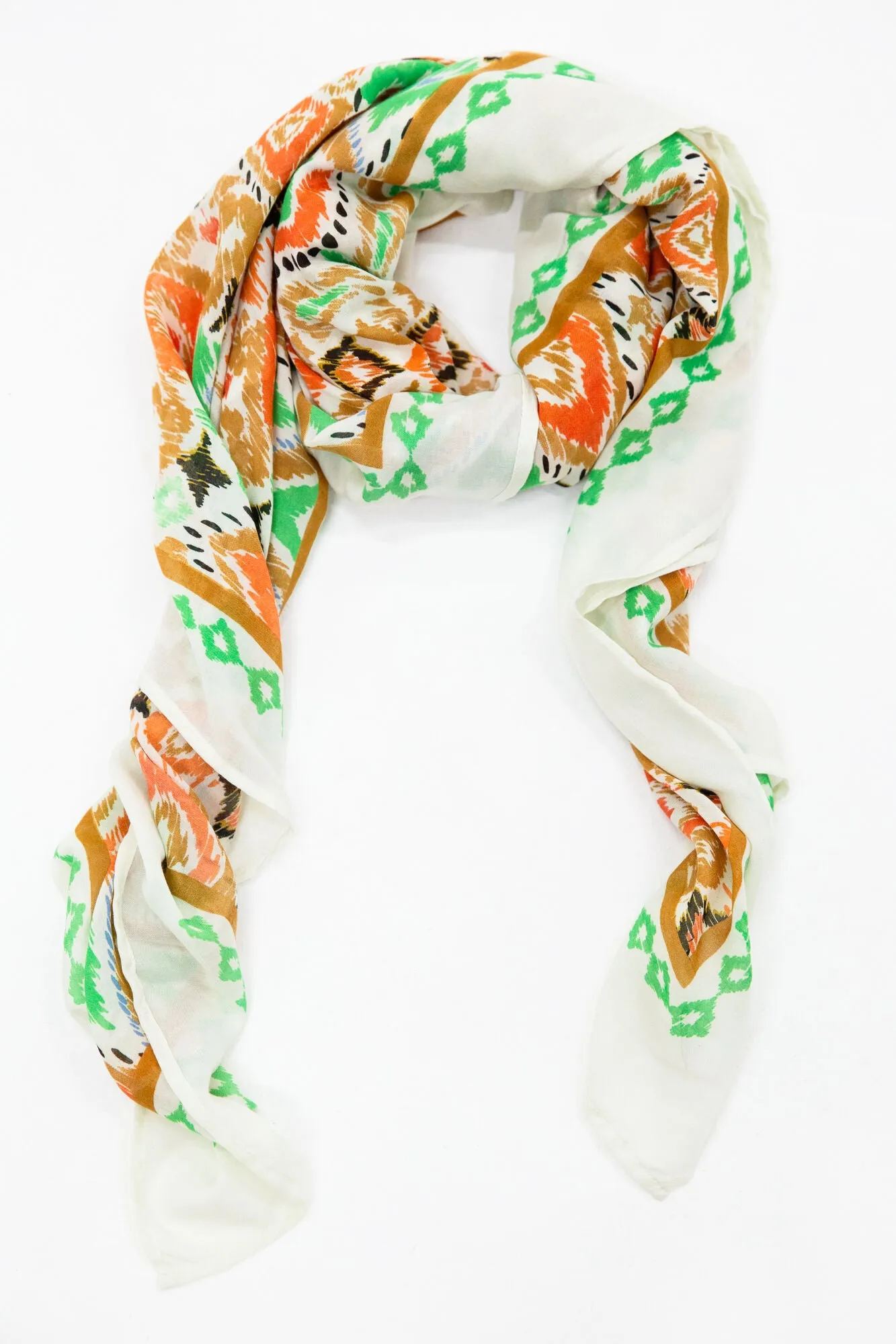 Dusky Peach Printed Scarf