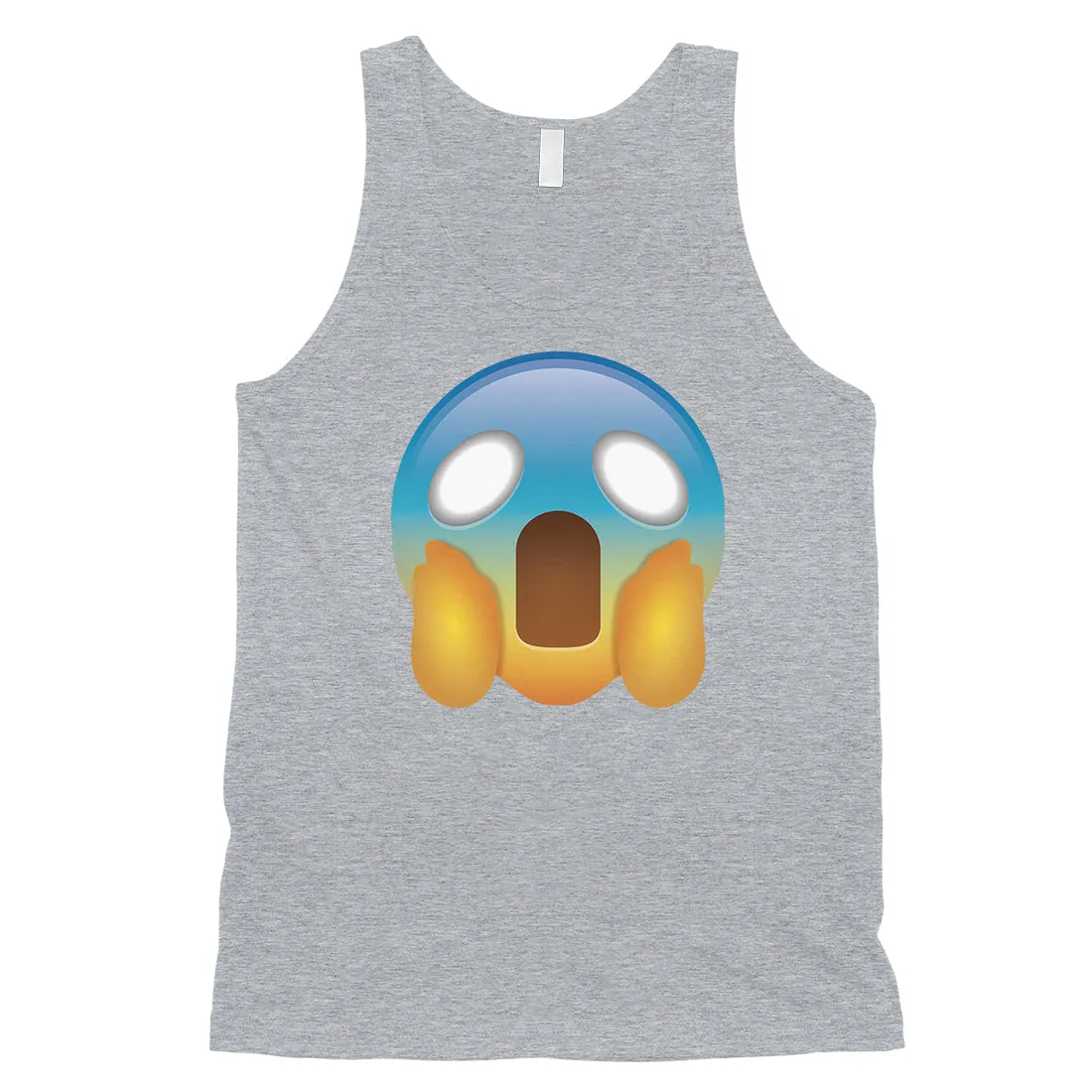Emoji-Screaming Mens Spooky Hilarious Humor Best Tank Top Gag Gift