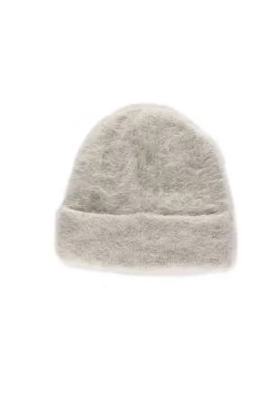 Erica Fluffy Beanie - Light Grey