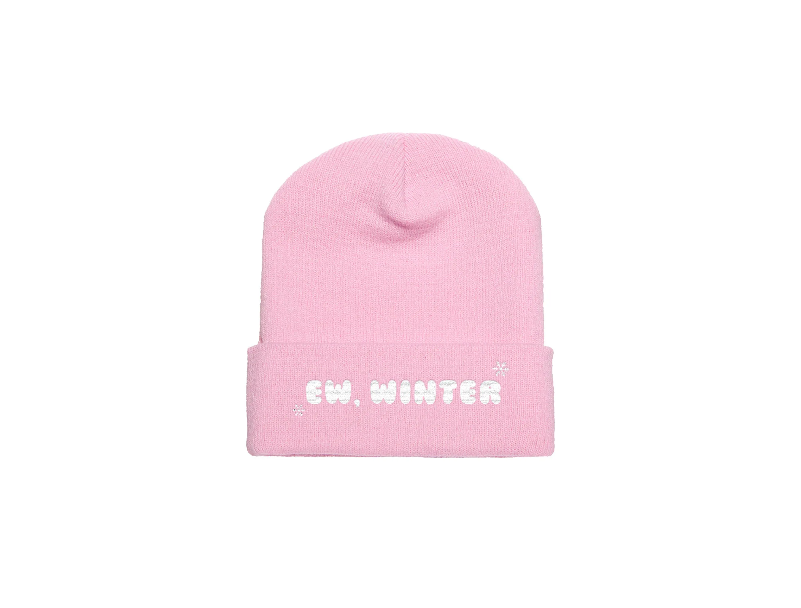 Ew, Winter - Embroidered Winter Beanie