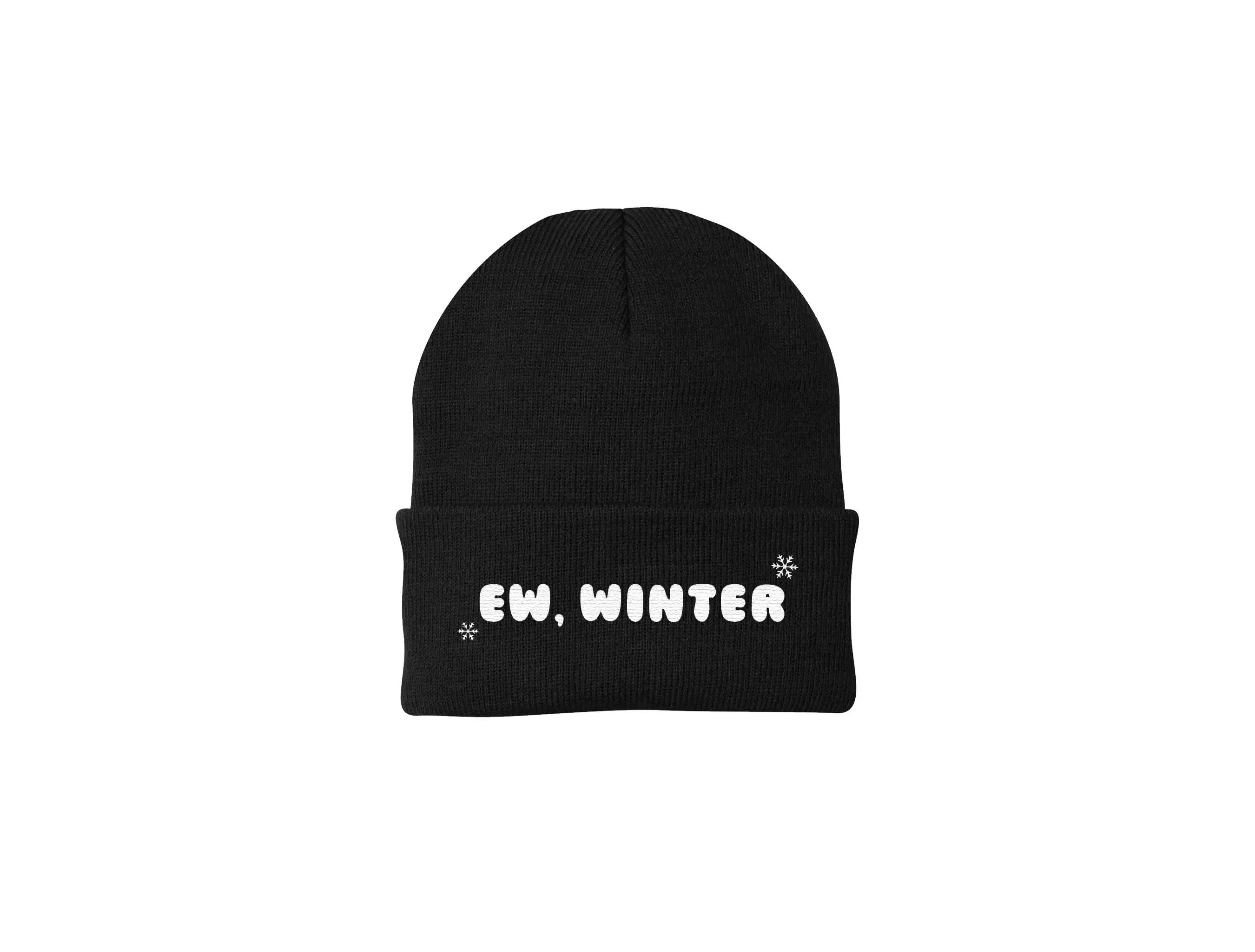 Ew, Winter - Embroidered Winter Beanie