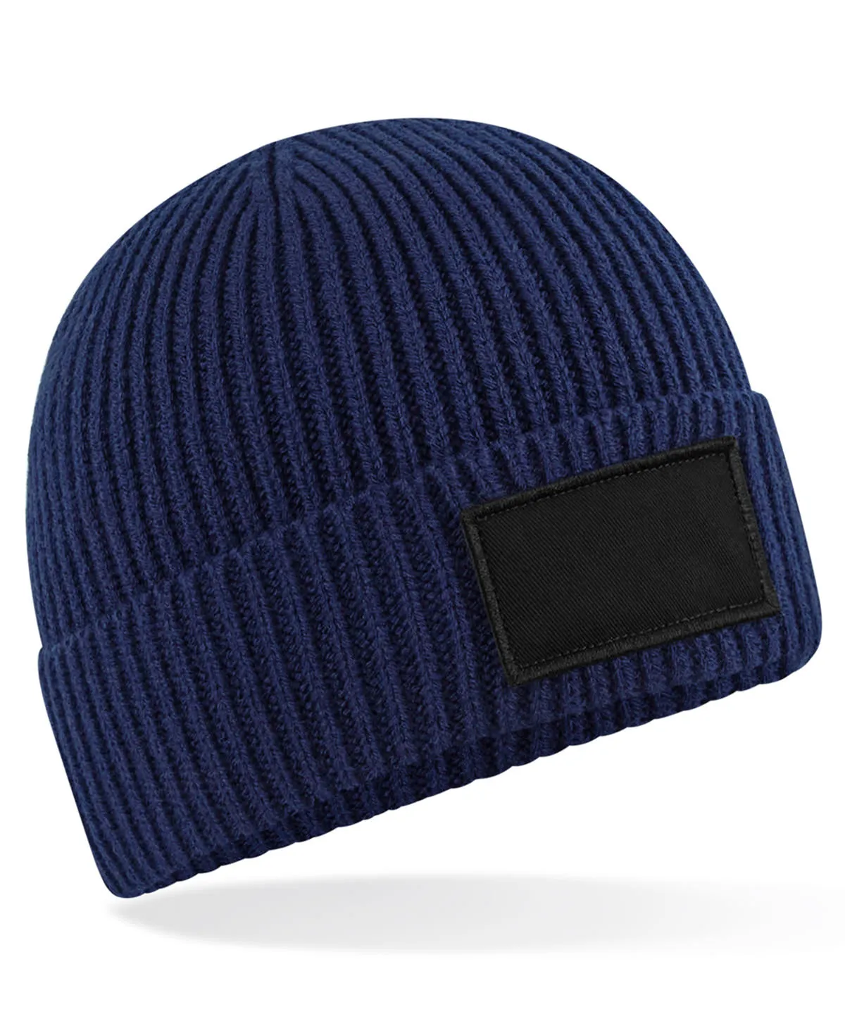 Fashion patch beanie | Oxford Navy/Black