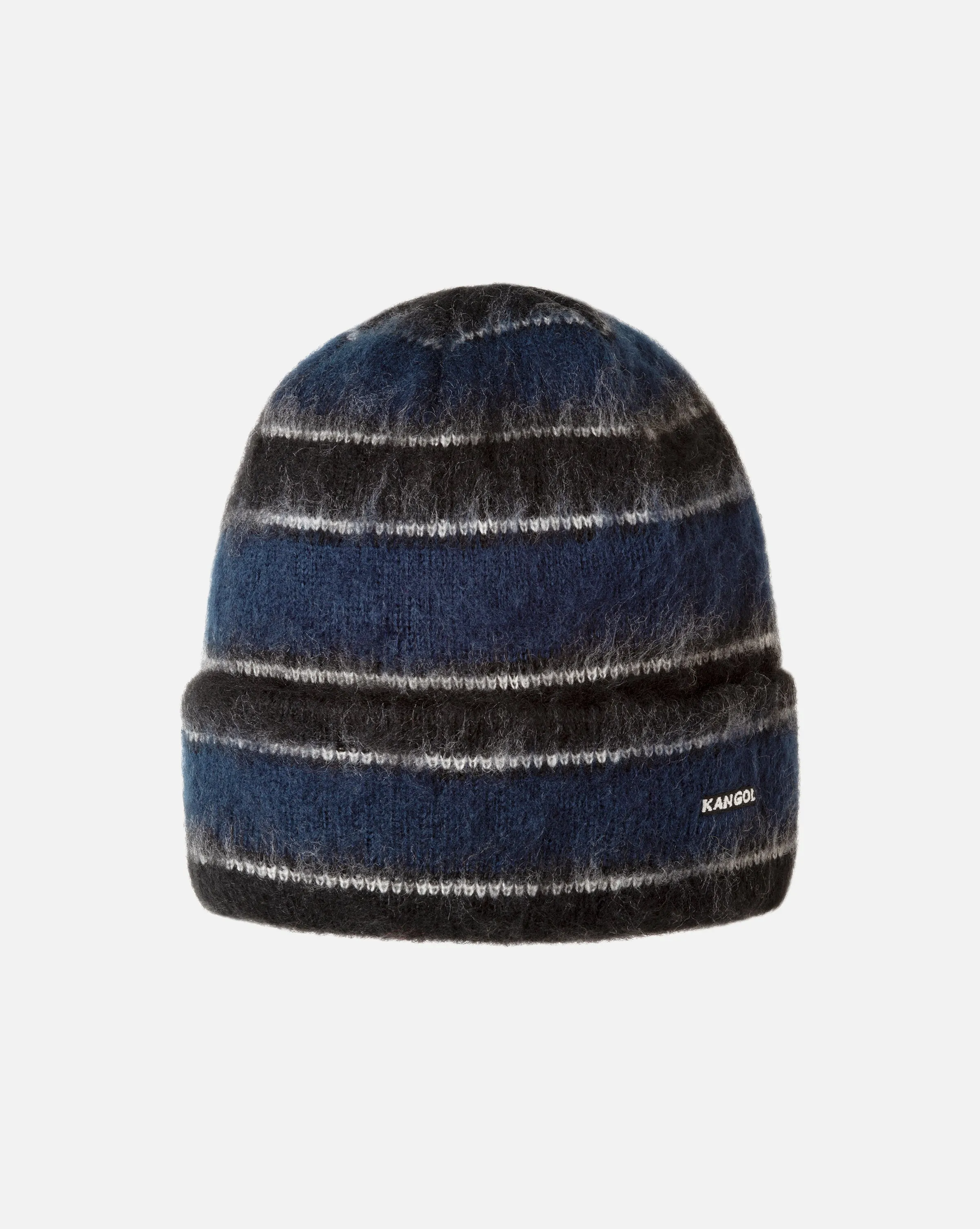 Fuzzy Stripe Beanie