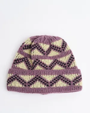 GEO BEANIE PURPLE