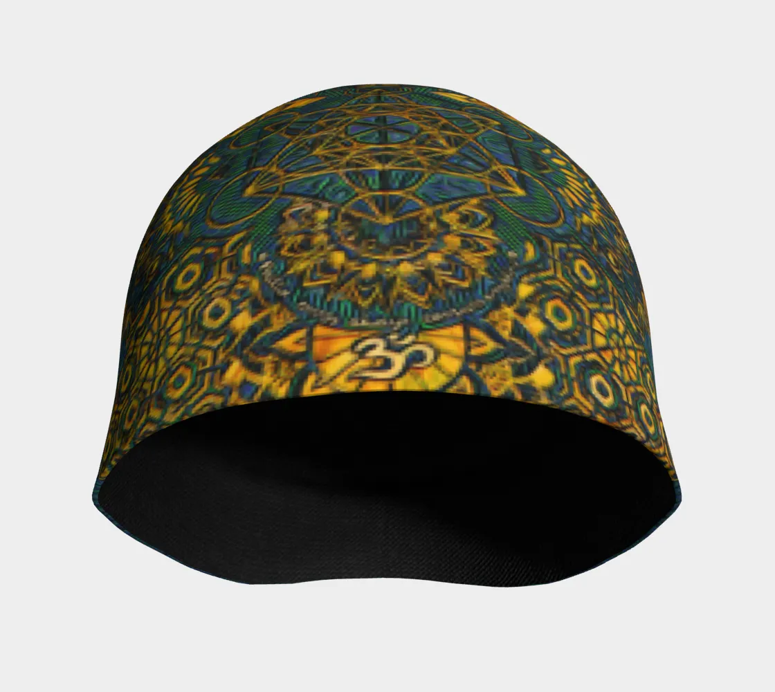 Geometric Gold Green | Beanie | Mil Et Une