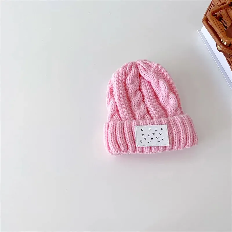 Geometrical Patch Knit Beanie