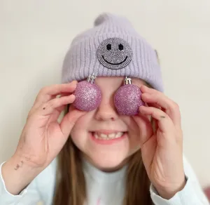Girls lavender beanie