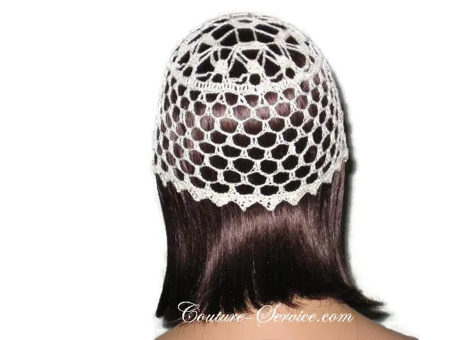 Handmade Picot Edge Lace Cloche, Coral