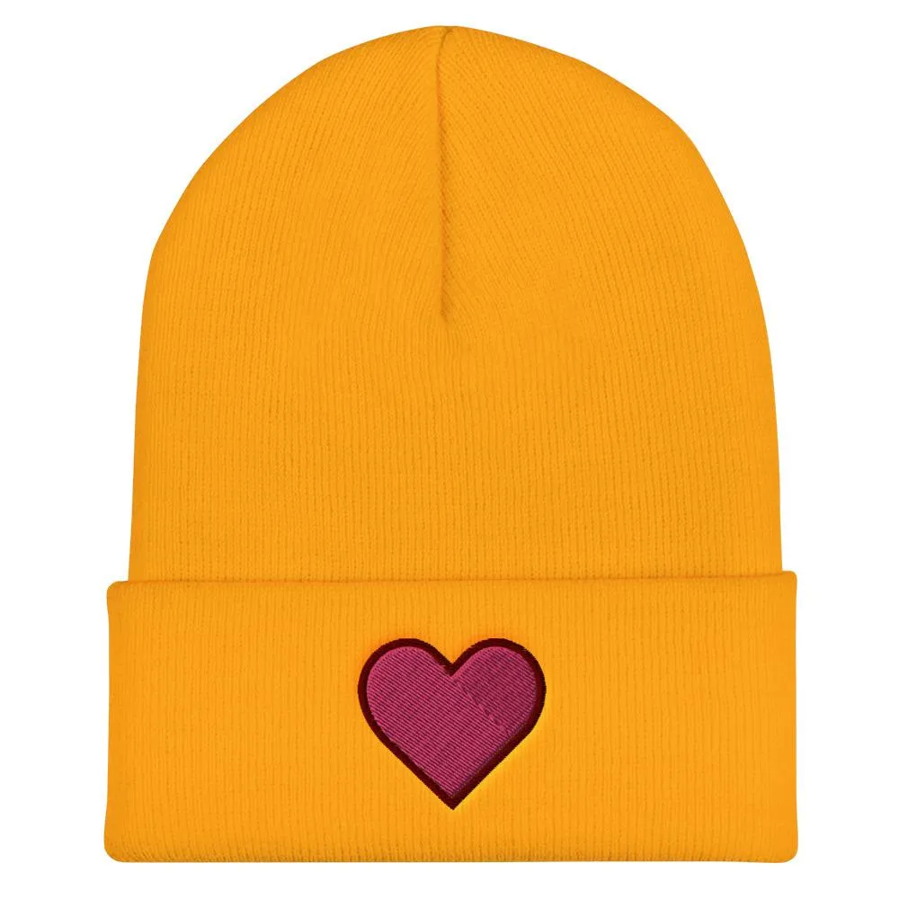 Heart Cuffed Beanies (5 Colors)