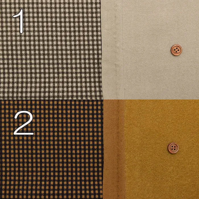Heat Performer(Warm fleece lining) Fabric - Mini Check