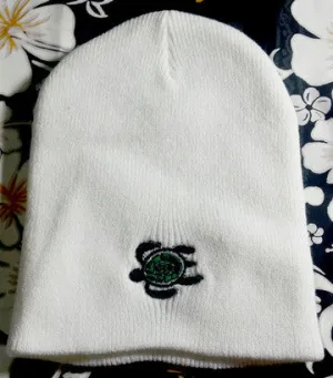 Honu Beanie 8 inch White
