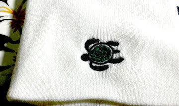 Honu Beanie 8 inch White