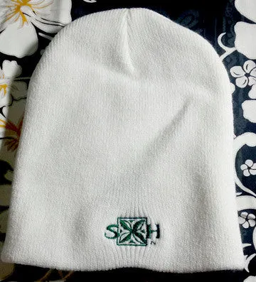 Honu Beanie 8 inch White