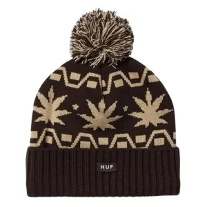 Huf Apres Cuff Pom Beanie - Brown