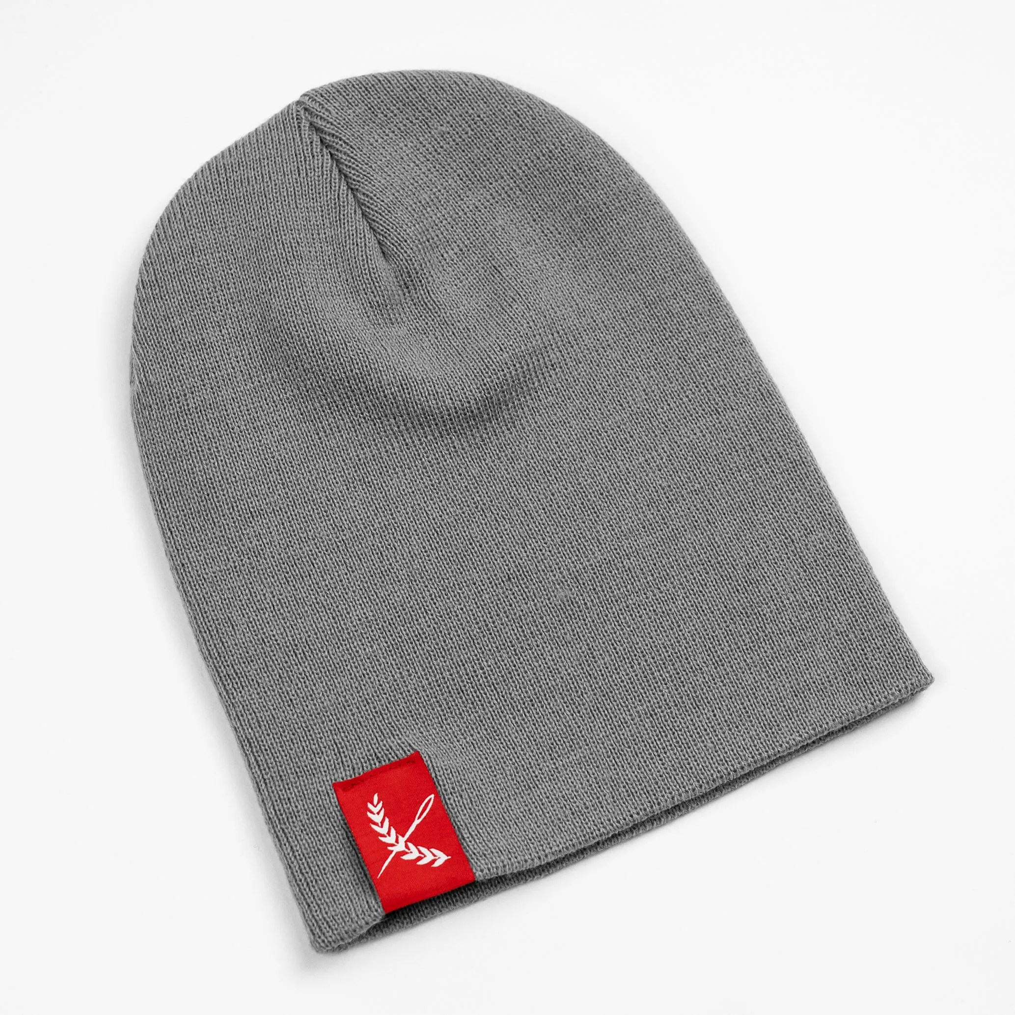 Imperial Skullcap Beanie - Grey / Red