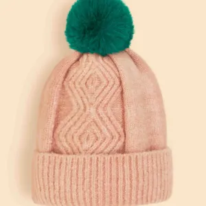 Ingrid Pom Pom Pink Beanie
