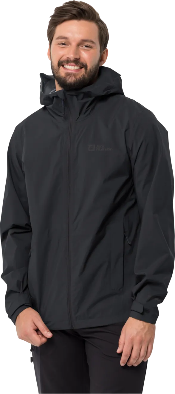 Jack Wolfskin Men&#x27;s Elsberg 2.5-Layer Jacket Black | Buy Jack Wolfskin Men&#x27;s Elsberg 2.5-Layer Jacket Black here | Outnorth