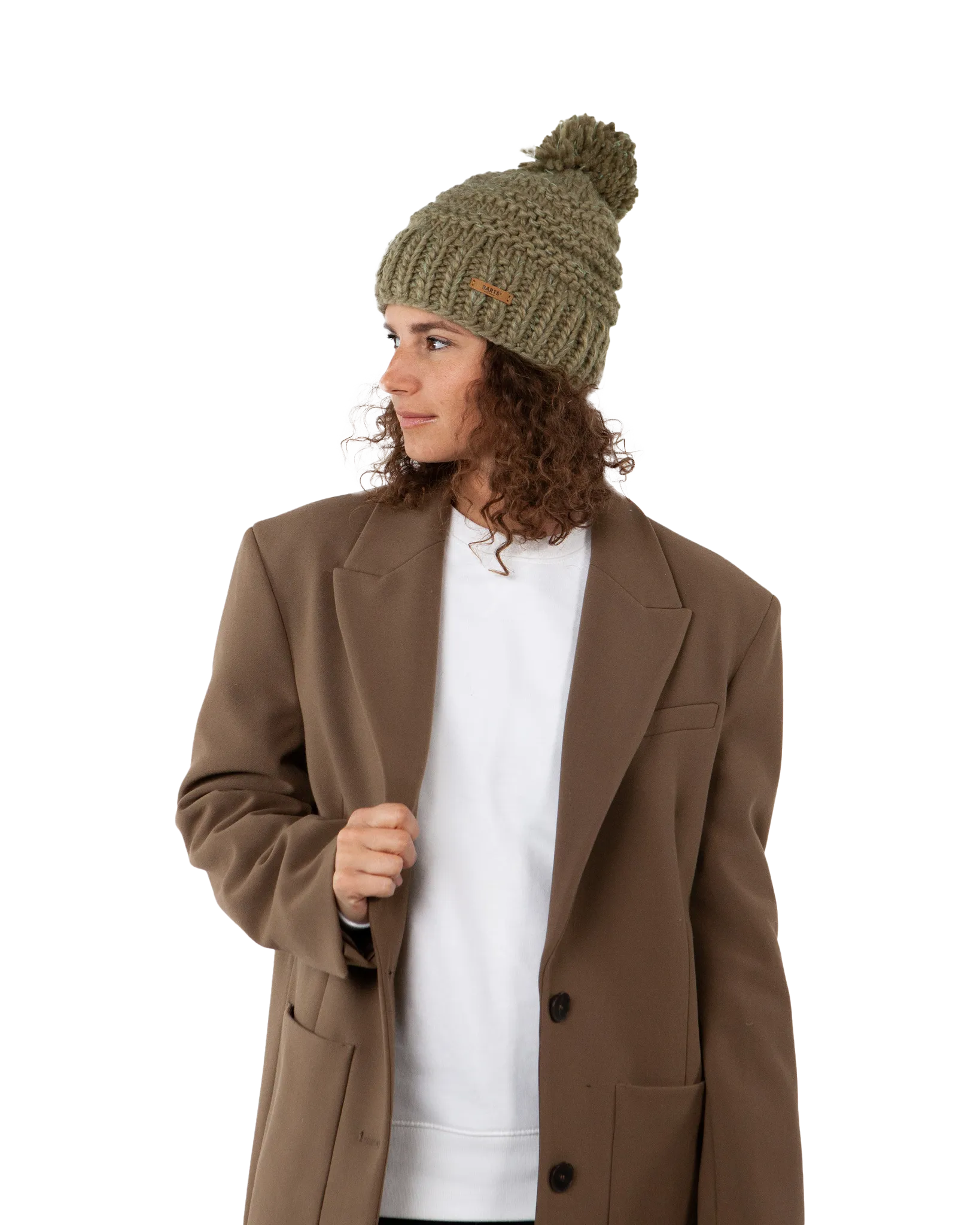 Jasmin Beanie in Pale Army