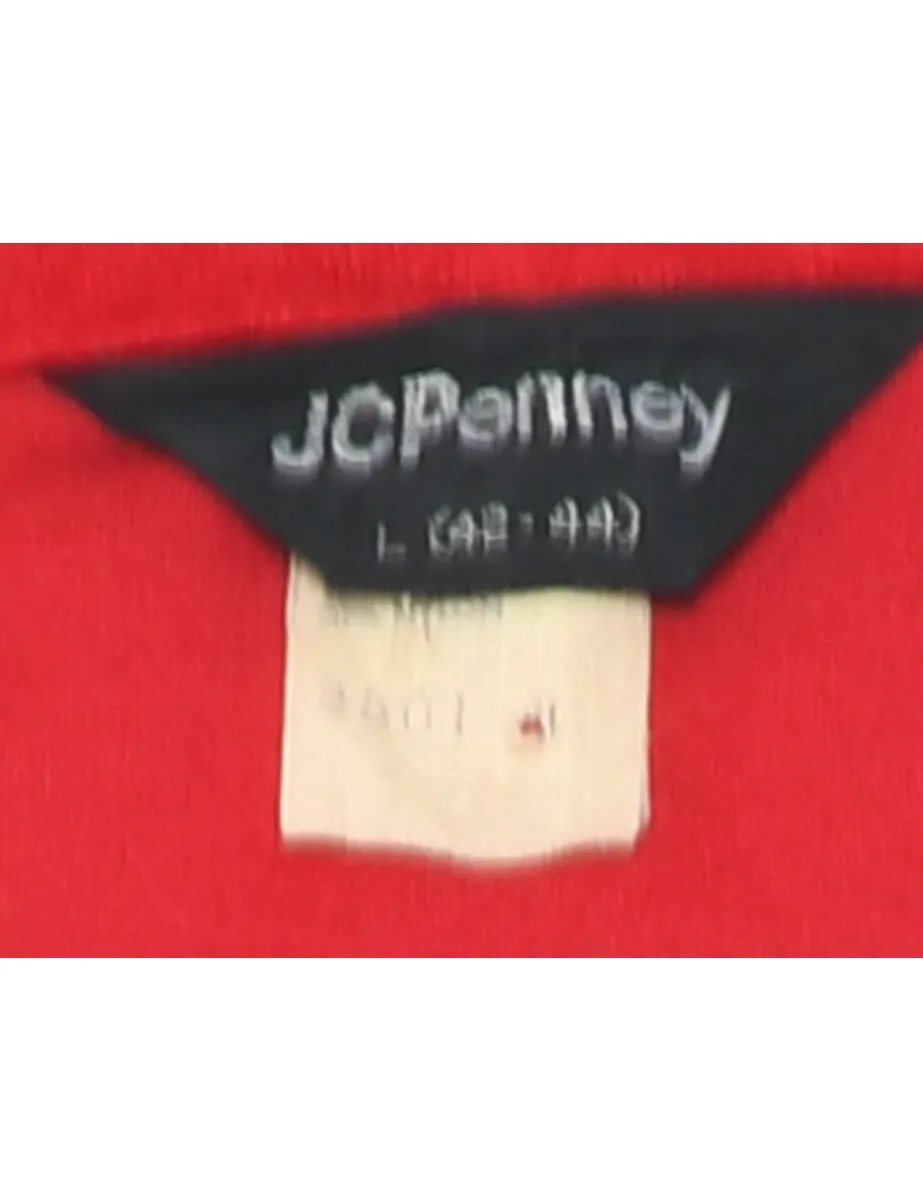 JC Penney Polo 70's Collar Shirt - L