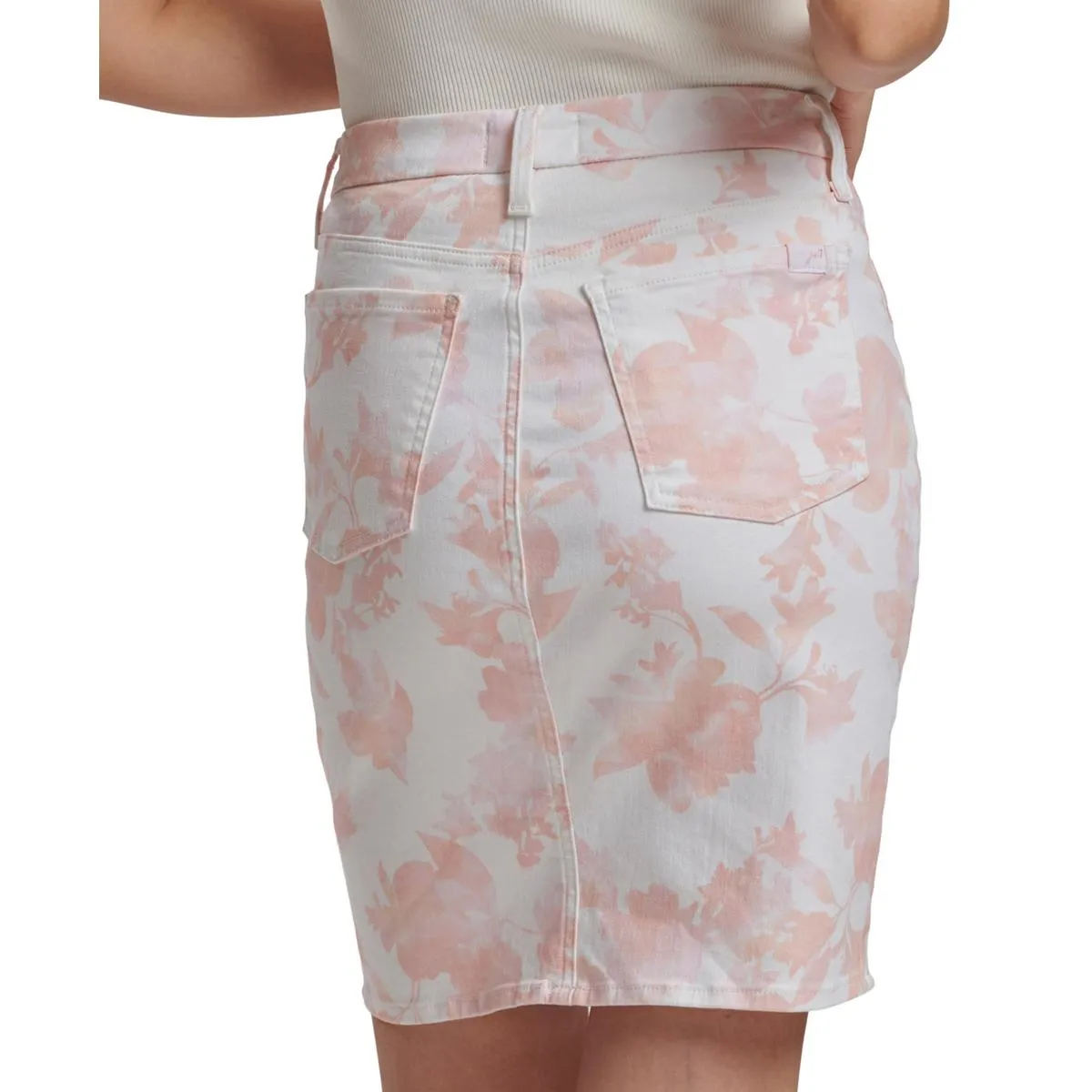 Jen7 Womens Tie-Die Mini Pencil Skirt