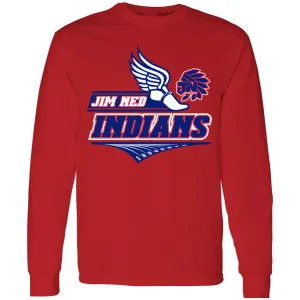 Jim Ned Indians - Track Long Sleeve T-Shirt