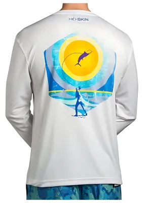 Jumping Marlin Lightweight Long Sleeve UPF 50  Fishing T-Shirt