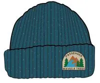 Katira Rib Knit Beanie - Blue Coral