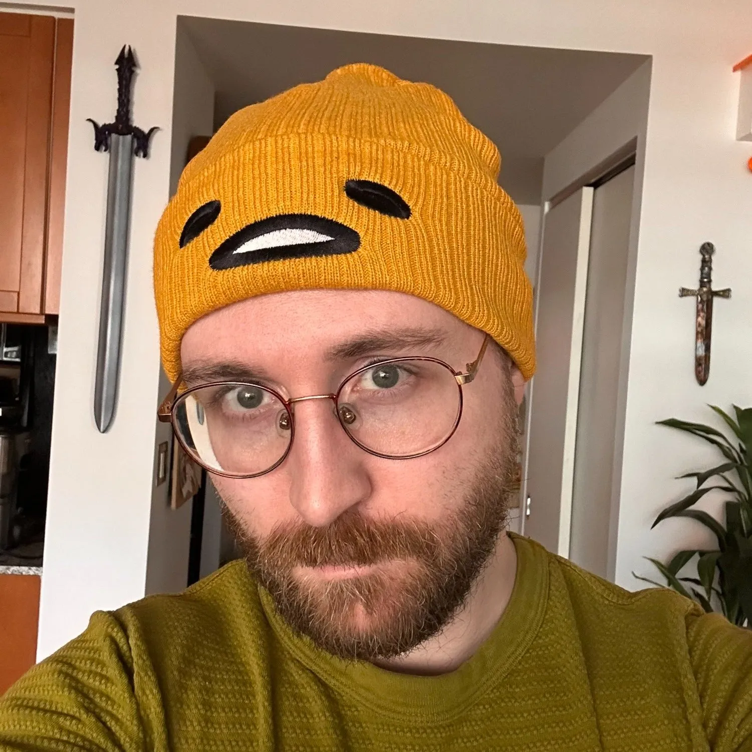 Kawaii Egg Face Beanie