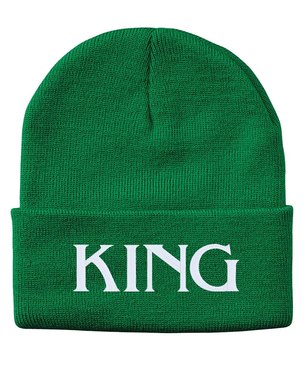 KING Embroidered Cuffed Beanie Hat