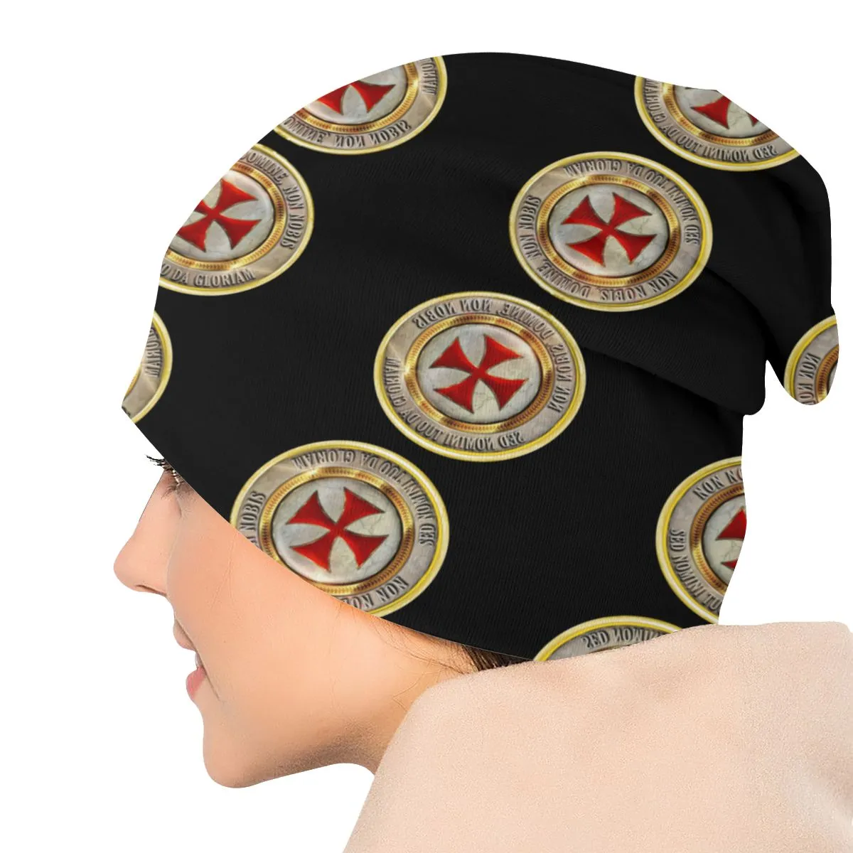 Knights Templar Commandery Beanie - Medieval Symbol