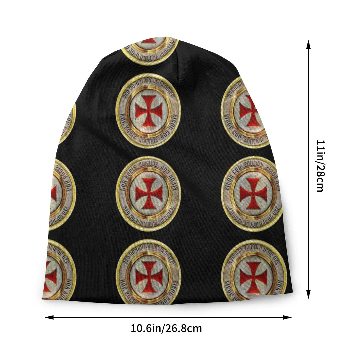 Knights Templar Commandery Beanie - Medieval Symbol