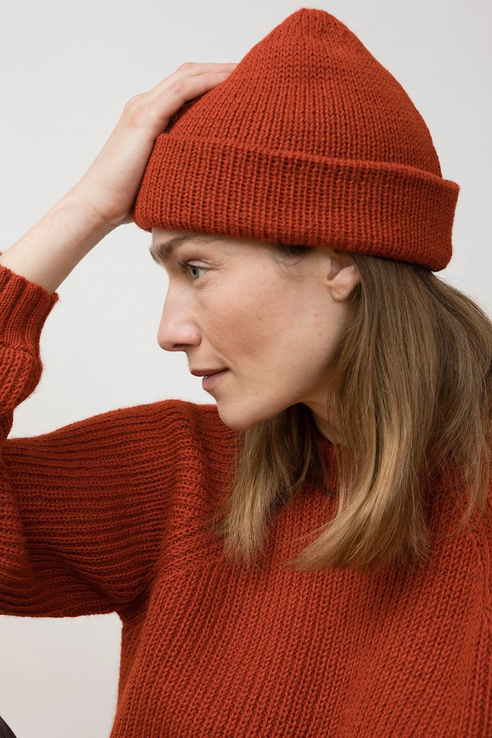 Knit Beanie Iva Scarlet Red Scarlet Red