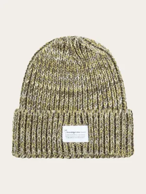 Knitted rib hat - Yellow