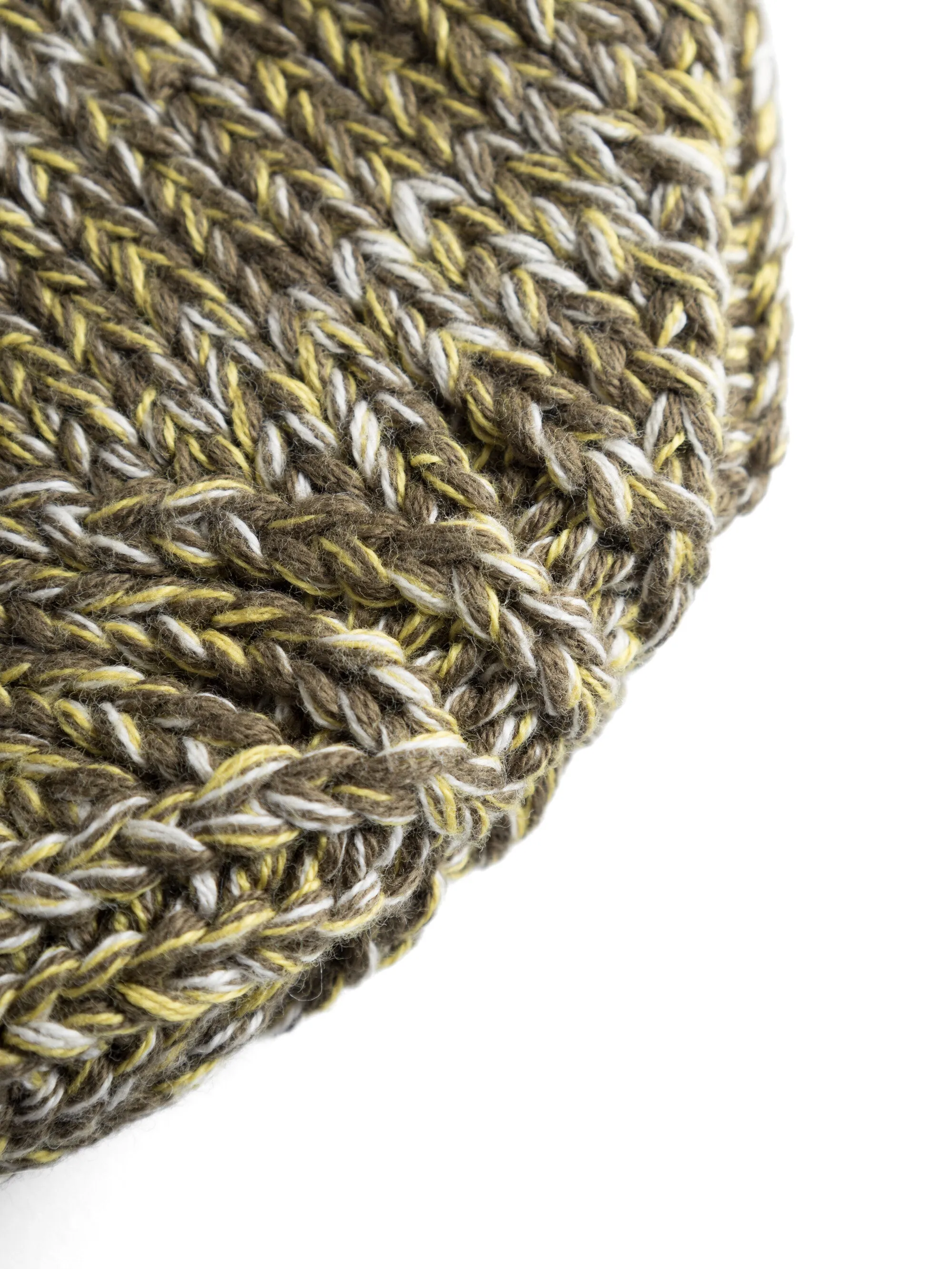 Knitted rib hat - Yellow