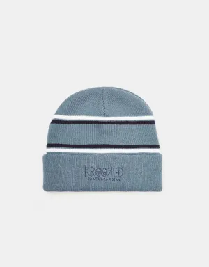 Krooked Krooked Eyes Beanie - Blue/Navy/White