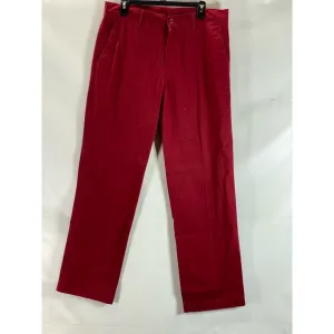 LACOSTE Men's Red Classic-Fit Straight-Leg Twill Chino Pant SZ 34