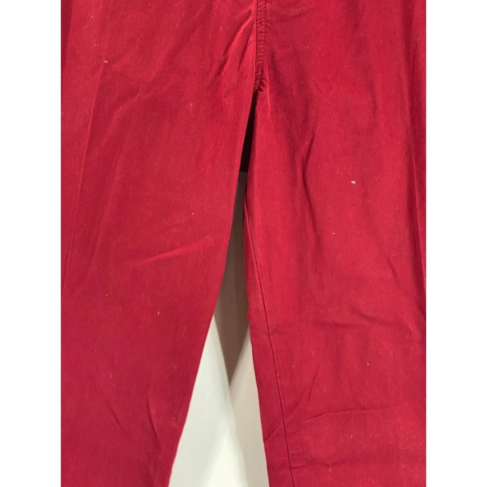 LACOSTE Men's Red Classic-Fit Straight-Leg Twill Chino Pant SZ 34