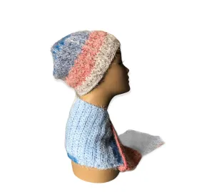 Latte Beanie & Scarf Set