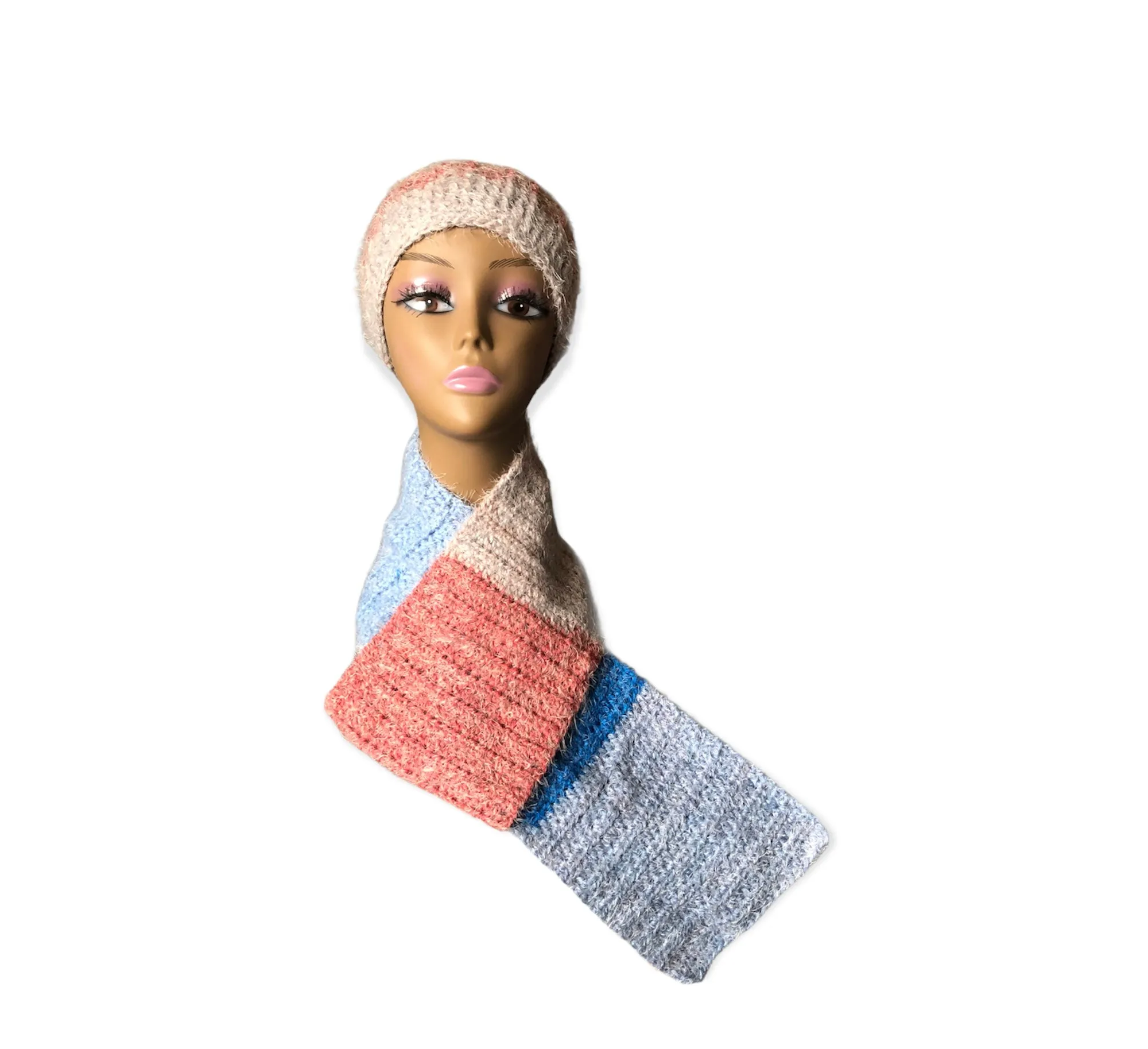 Latte Beanie & Scarf Set