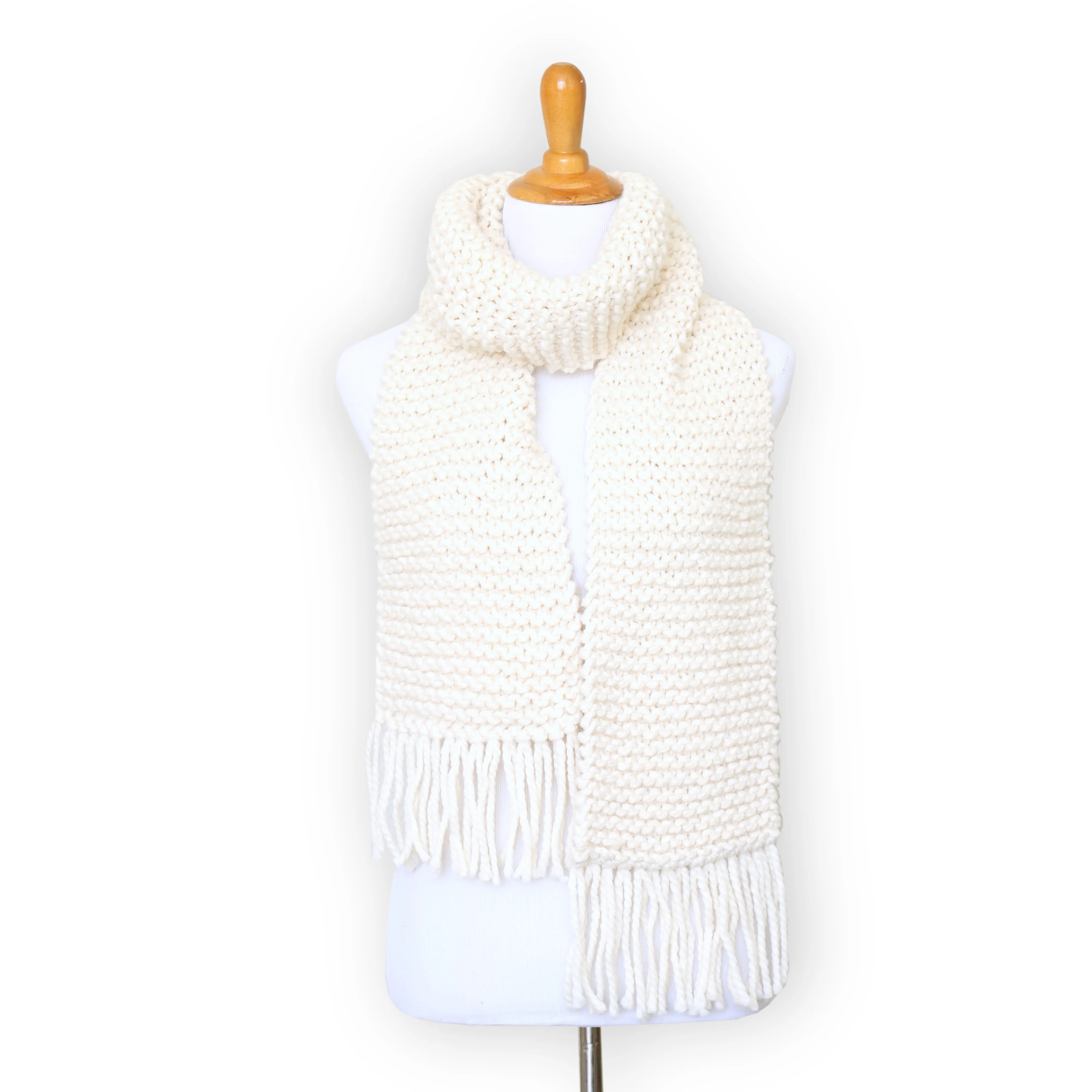 Learn to Knit Kit for a Chunky Knit scarf - All Materials Are Included