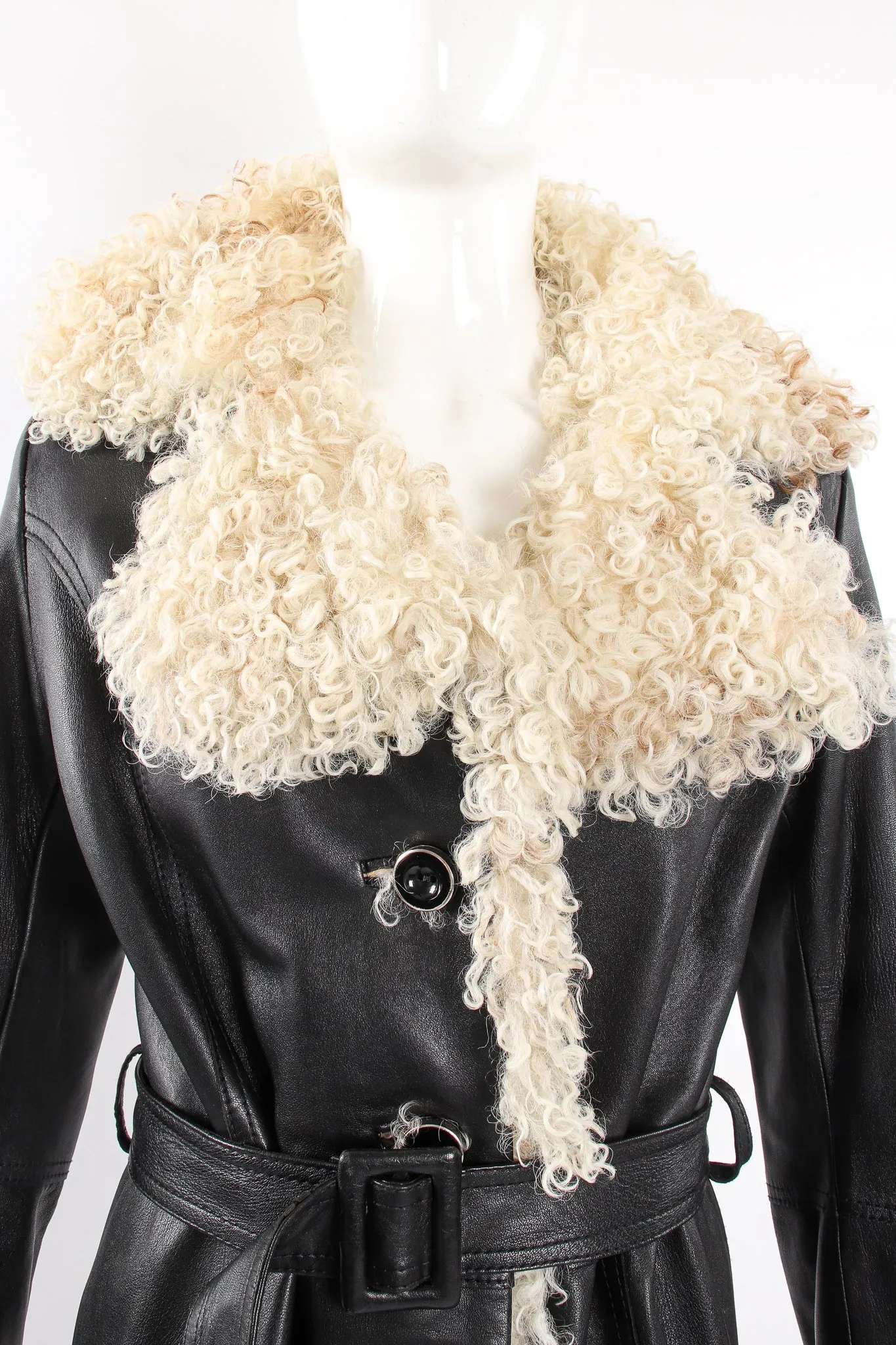Leather & Lamb Trench Coat